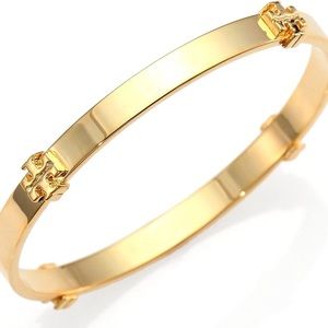 Tory Burch Logo Station Bangle Bracelet